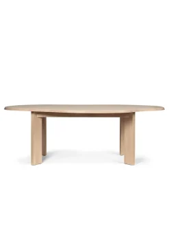 Ferm Living Tarn Dining Table 220, white oiled fra> Spiseborde