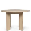 Ferm Living Tarn Dining Table 115, white oiled fra> Spiseborde