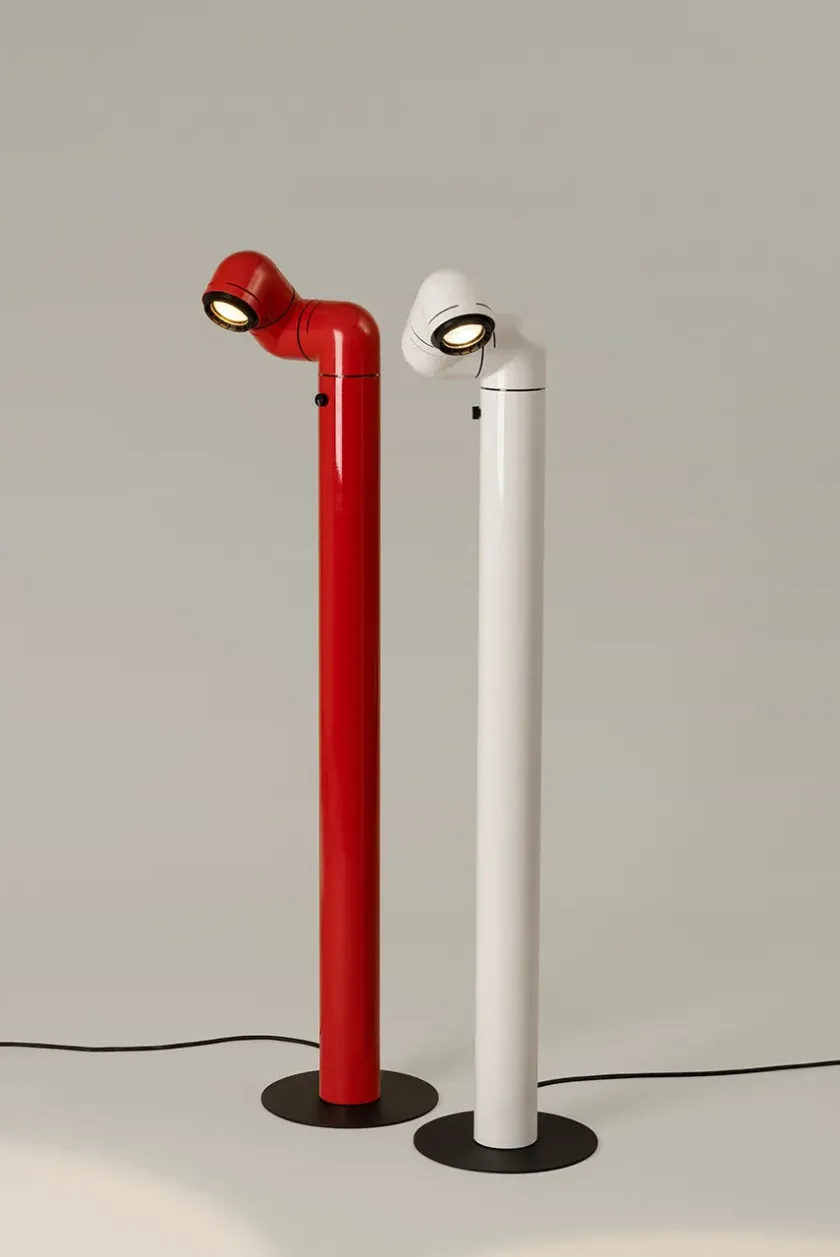 Santa & Cole Tatu Alta Gulvlampe, white grey fra Santa and Cole> Gulvlamper|Spots
