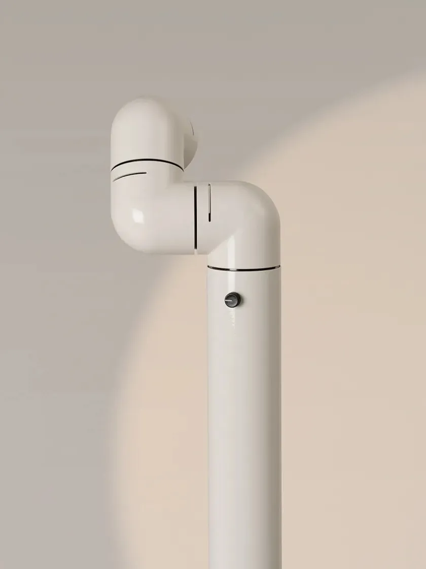 Santa & Cole Tatu Alta Gulvlampe, white grey fra Santa and Cole> Gulvlamper|Spots