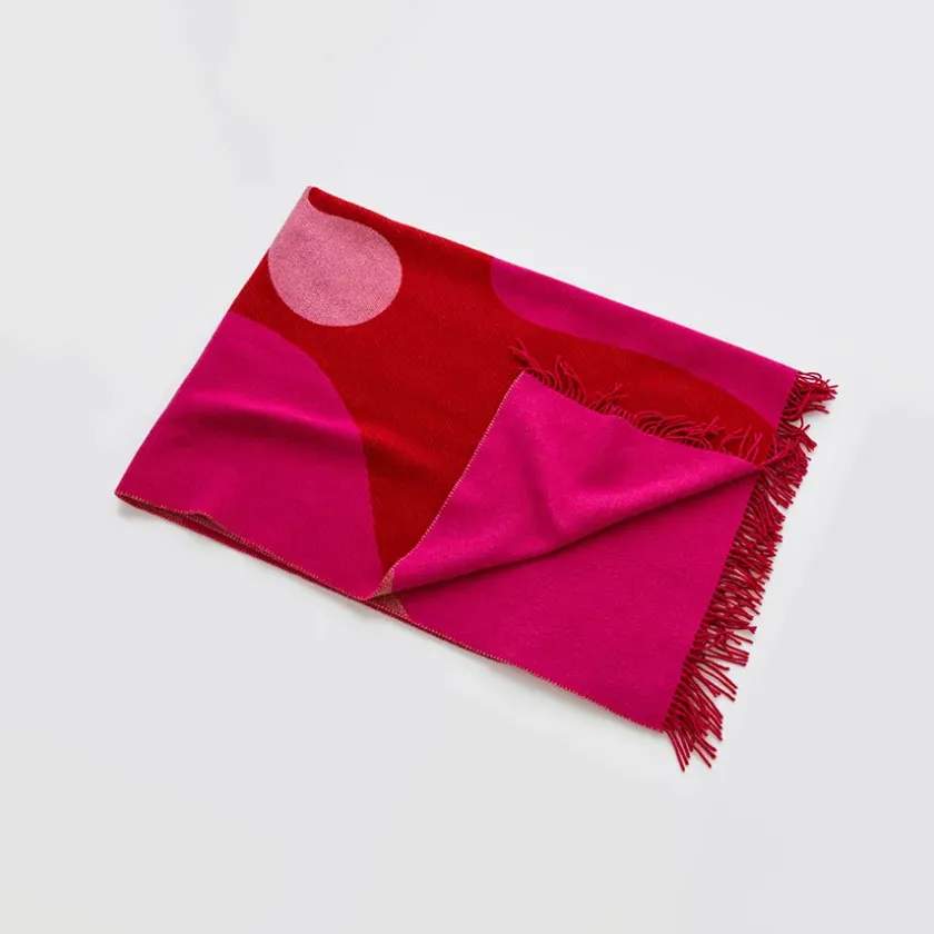raawii Teenagers from Mars Plaid, red/pink/white fra> Puder Og Plaider
