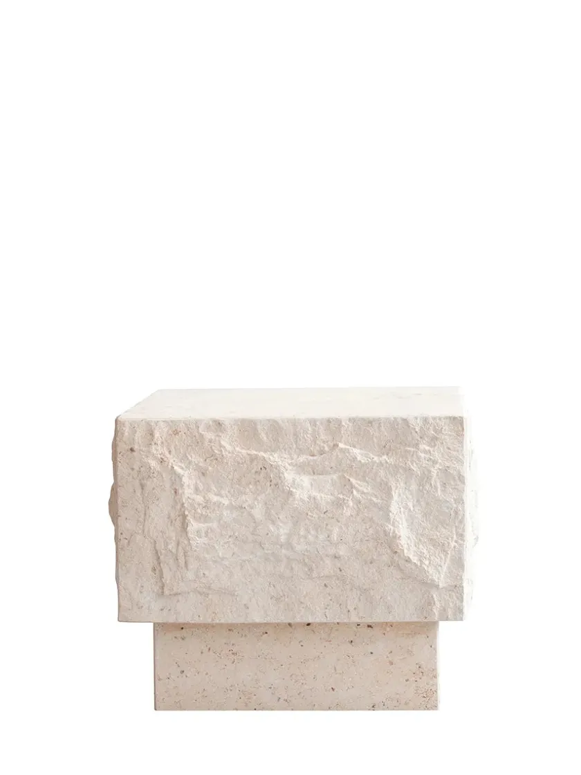 101 Copenhagen Temple Coffee Table Low, limestone fra> Sideborde Og Små Borde