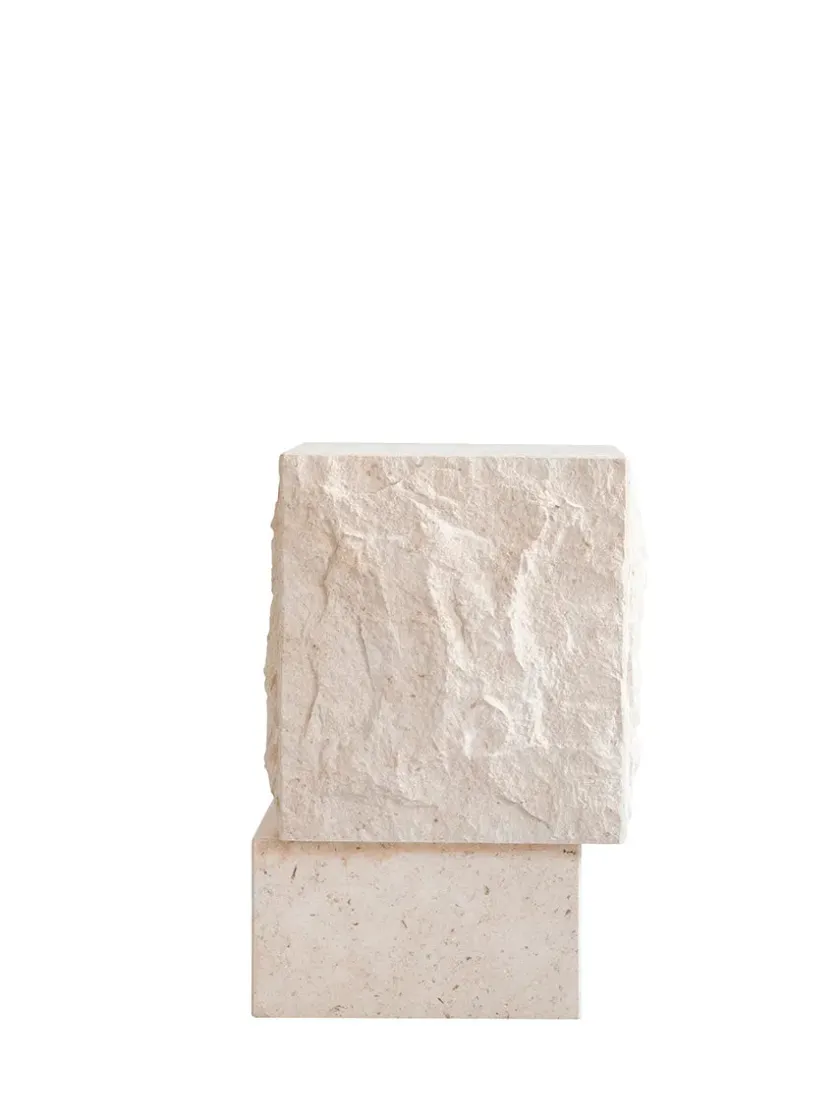 101 Copenhagen Temple Coffee Table Tall, limestone fra> Sideborde Og Små Borde
