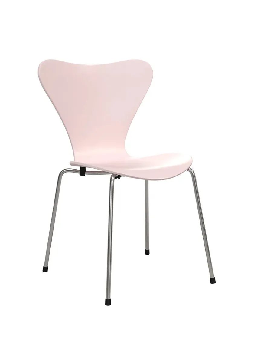 Fritz Hansen 70th Anniversary Edition 3107 Spisebordsstol, 7:14 AM Beige af Arne Jacobsen> Spisebordsstole