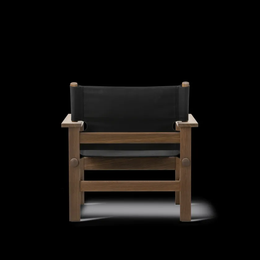 Fredericia Furniture The Canvas Chair, lys olieret eg natur canvas af Børge Mogensen> Loungestole|Lænestole