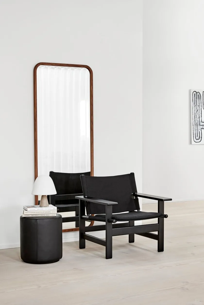 Fredericia Furniture The Canvas Chair, lys olieret eg natur canvas af Børge Mogensen> Loungestole|Lænestole