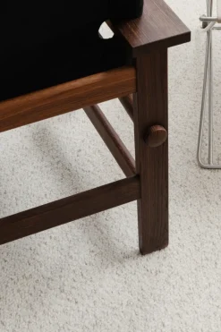 Fredericia Furniture The Canvas Chair, røget eg sort canvas af Børge Mogensen><noscript><img width=