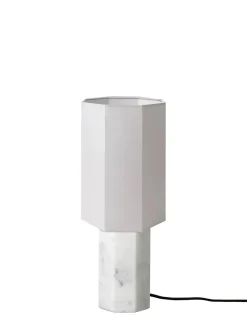 Louise Roe The Eight Over Eight Lamp Small, white marble fra> Spots