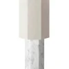 Louise Roe The Eight Over Eight Lamp Large, white marble fra> Spots