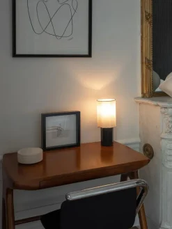 Louise Roe The Eight Over Eight Lamp Small, grey marble fra> Spots