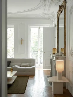 Louise Roe The Eight Over Eight Lamp Small, grey marble fra><noscript><img width=