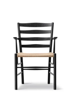 Fredericia Furniture The Klint Armchair, sortlakeret eg fra> Spisebordsstole