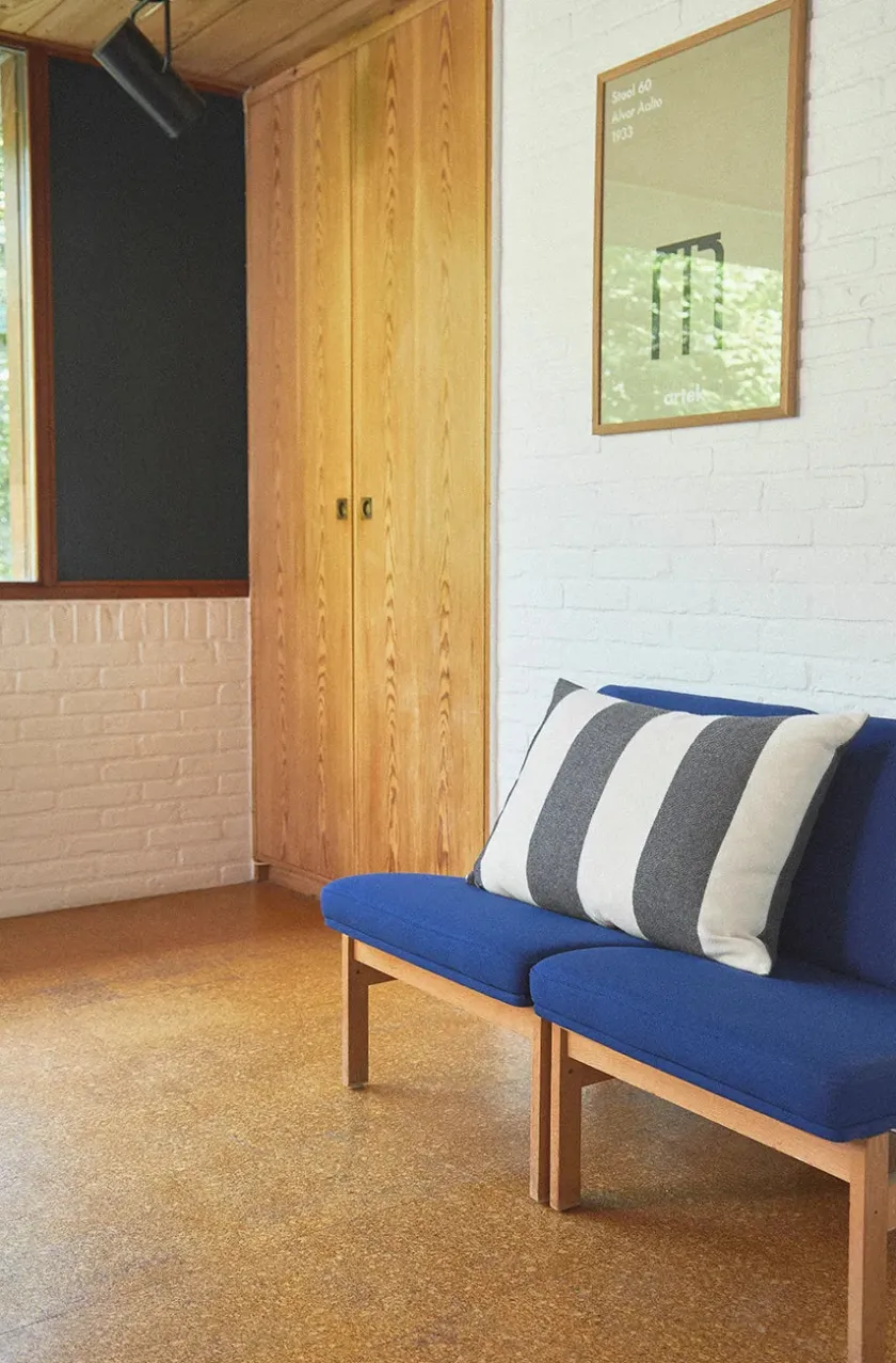 Silkeborg Uldspinderi The Sweater Cushion, orange fra> Puder Og Plaider|Puder