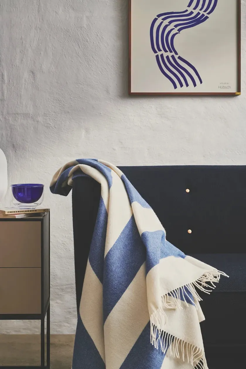 Silkeborg Uldspinderi The Sweater Plaid, blue fra> Puder Og Plaider