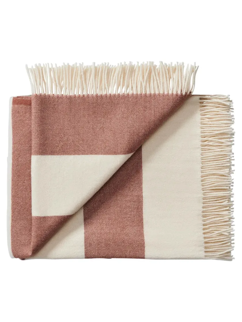 Silkeborg Uldspinderi The Sweater Plaid, brown fra> Puder Og Plaider