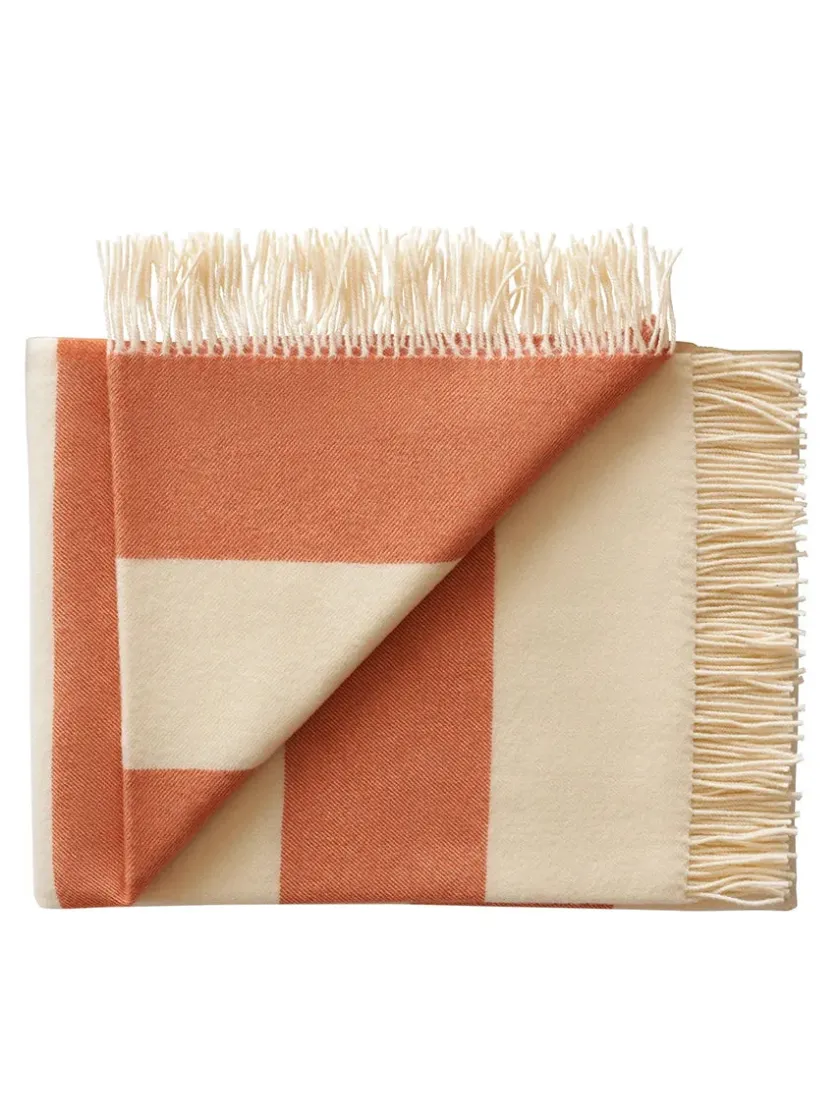 Silkeborg Uldspinderi The Sweater Plaid, brown fra> Puder Og Plaider