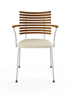 Naver Collection Tiger Armstol, creme læder fra> Spisebordsstole