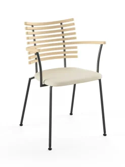 Naver Collection Tiger Armstol, creme læder fra><noscript><img width=