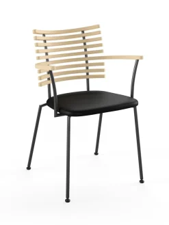 Naver Collection Tiger Armstol, sort læder fra><noscript><img width=
