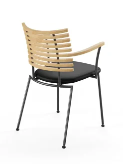 Naver Collection Tiger Armstol, sort læder fra><noscript><img width=