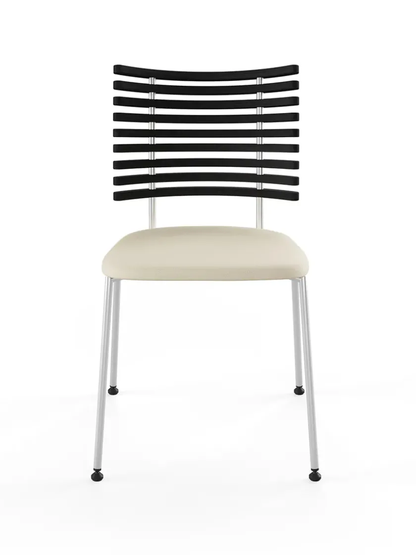 Naver Collection Tiger Stol, sort læder fra> Spisebordsstole