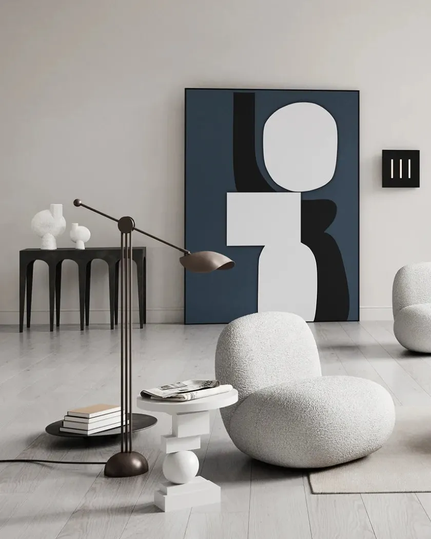 101 Copenhagen Toe Chair Flat, bouclé fra> Lænestole