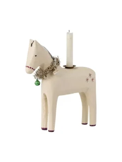 Maileg Træhest Lysestage, stor fra><noscript><img width=
