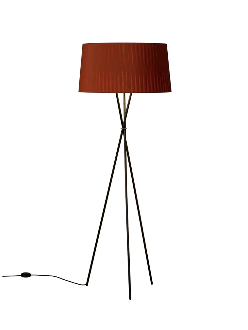 Santa & Cole Tripode Gulvlampe fra Santa and Cole, sort (G5)> Gulvlamper|Spots