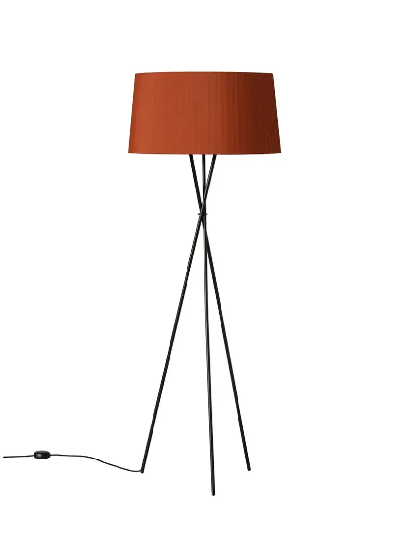 Santa & Cole Tripode Gulvlampe fra Santa and Cole, sort (G5)> Gulvlamper|Spots
