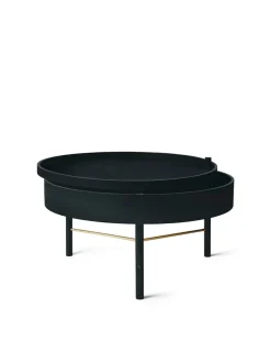 Audo Copenhagen Turning Table, black ash fra> Sofaborde