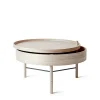 Audo Copenhagen Turning Table, white oak fra> Sofaborde