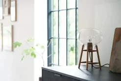 FDB Møbler U4 Hiti Bordlampe, klart glas/sort eg fra><noscript><img width=