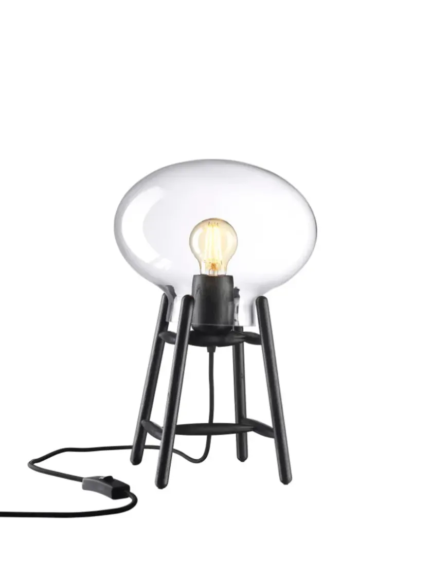 FDB Møbler U4 Hiti Bordlampe, opalt glas/eg fra> Spots