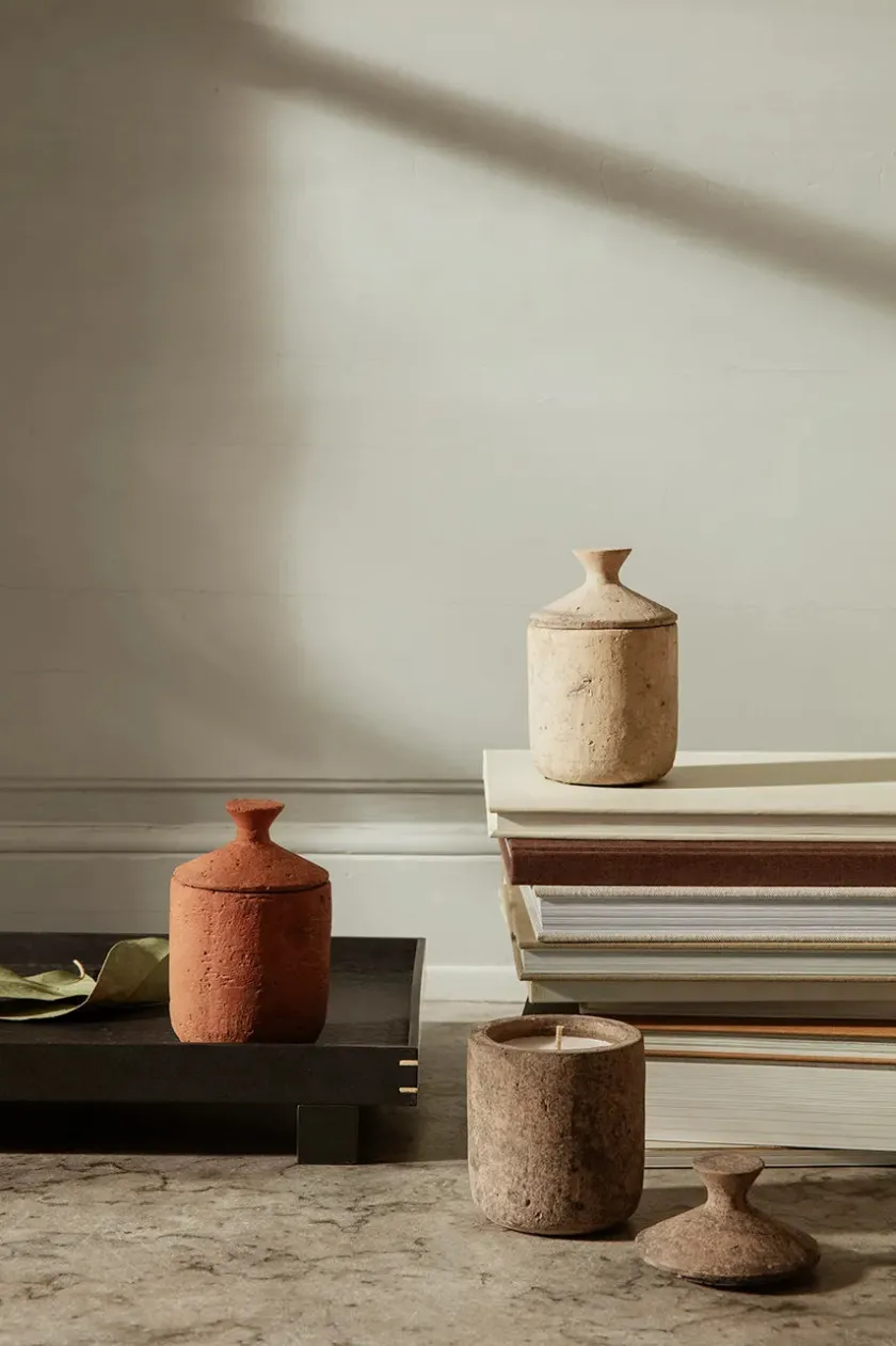 Ferm Living Ura duftlys, Burned Sienna fra> Håndsæber Og Håndcremer|Stearinlys