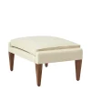 GUBI V11 Ottoman, smooth leather cream fra> Puffer