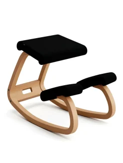 Variér Variable Balans Stol, light brown wood fra> Skamler