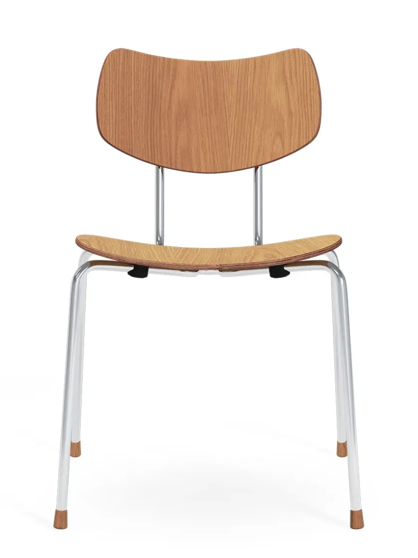 Carl Hansen & Søn Vega Stol, krom stel fra> Spisebordsstole