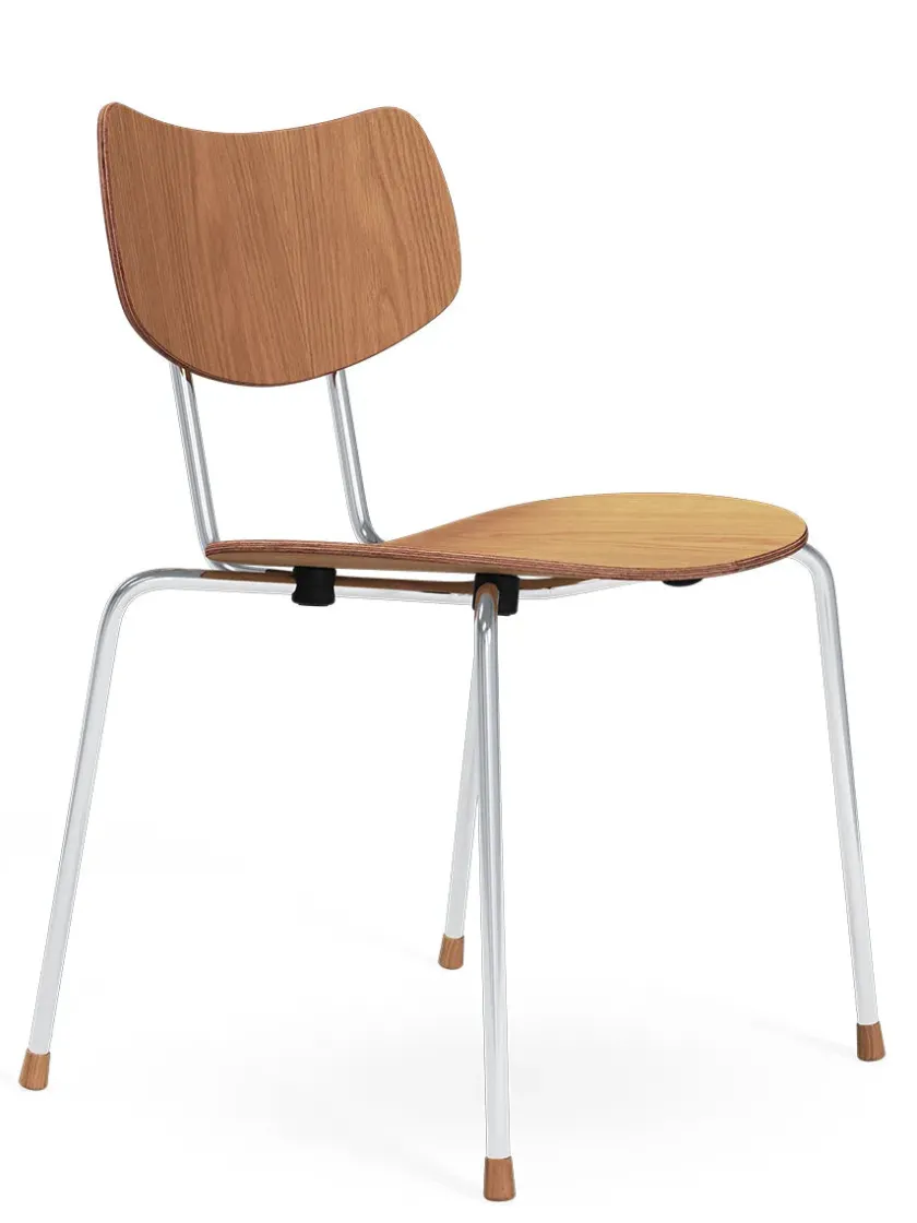 Carl Hansen & Søn Vega Stol, krom stel fra> Spisebordsstole