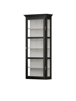 Lindebjerg Design Væghængt Vitrineskab Classic V4, sort fra><noscript><img width=
