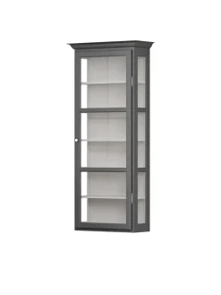 Lindebjerg Design Væghængt Vitrineskab Classic V4, sort fra><noscript><img width=