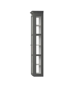 Lindebjerg Design Væghængt Vitrineskab Classic V4, sort fra><noscript><img width=