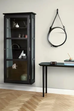 Lindebjerg Design Væghængt Vitrineskab N4, light oak fra><noscript><img width=