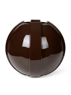 Louise Roe Vinci Vase 02, dark brown fra> Gaver Til Hende|Vaser