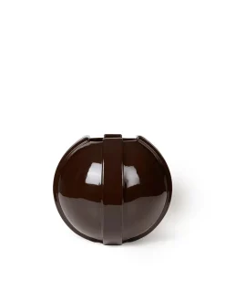 Louise Roe Vinci Vase 01, dark brown fra> Vaser