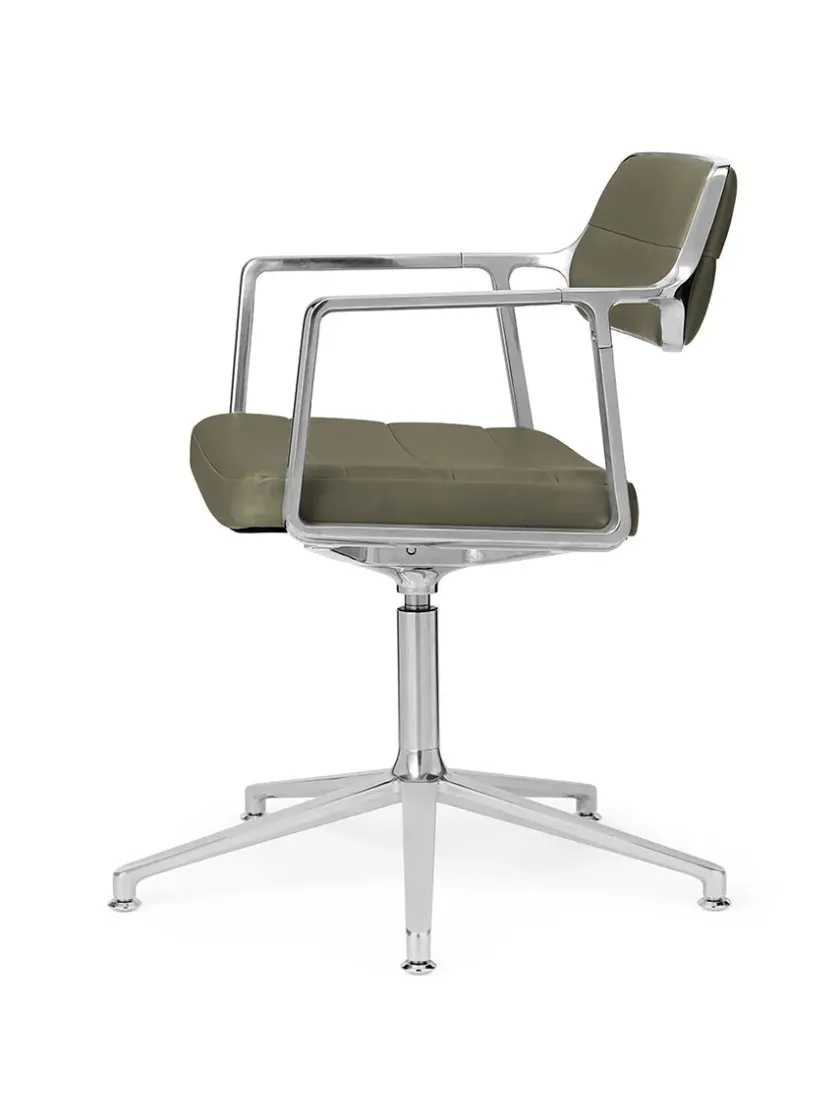 Vipp 453 Swivel+ Chair, bosco grøn læder fra> Kontorstole