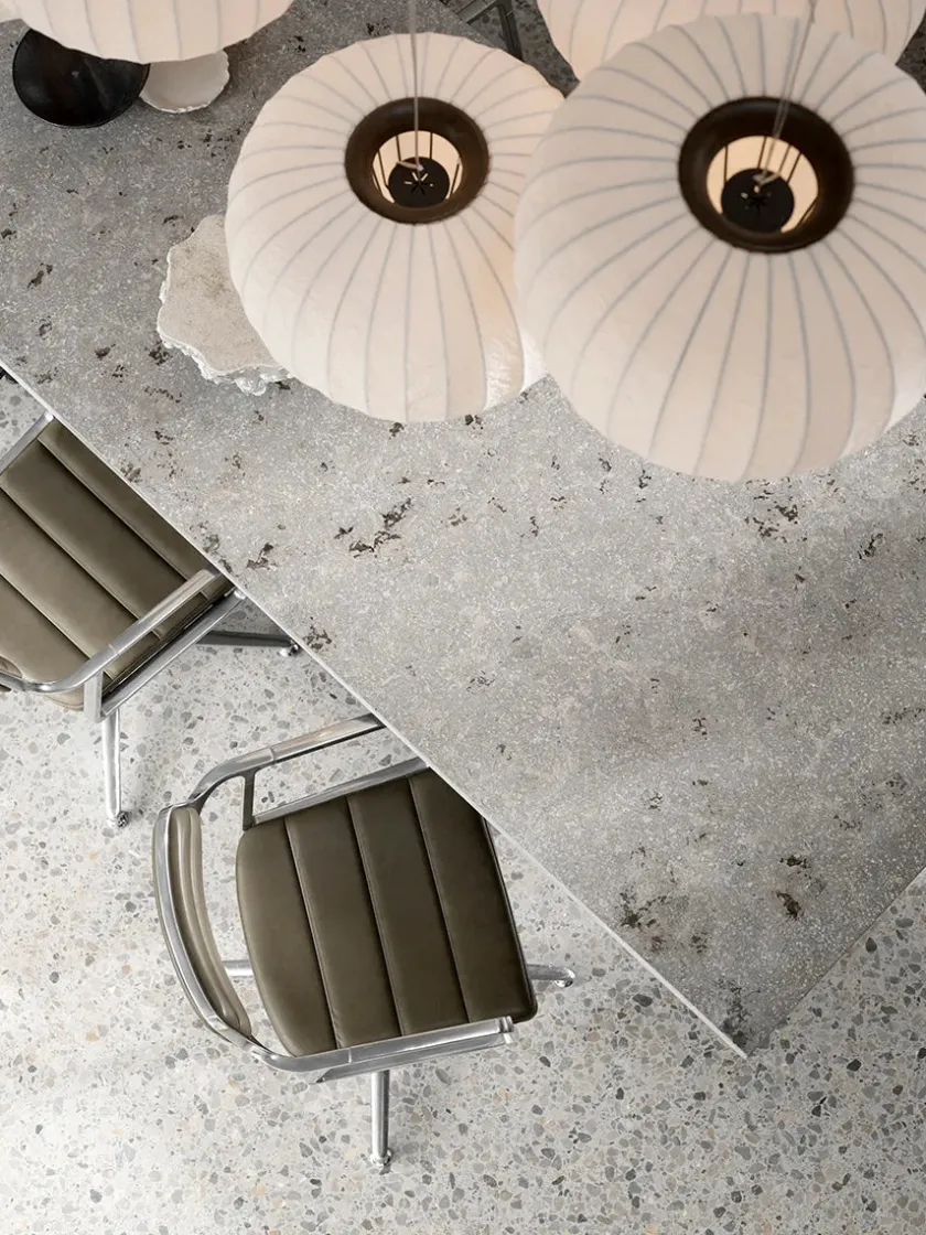 Vipp 452 Swivel Chair, bosco grøn læder fra> Spisebordsstole