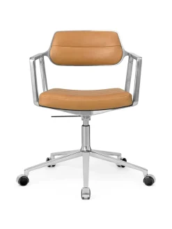 Vipp 453 Swivel+ Chair m/hjul, bosco grøn læder fra><noscript><img width=