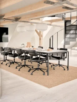 Vipp 453 Swivel+ Chair m/hjul, camel læder fra><noscript><img width=