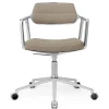 Vipp 453 Swivel+ Chair m/hjul, dark sand tekstil fra> Kontorstole