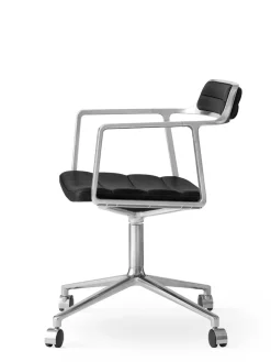 Vipp 452 Swivel Chair m/hjul, dark sand fra><noscript><img width=